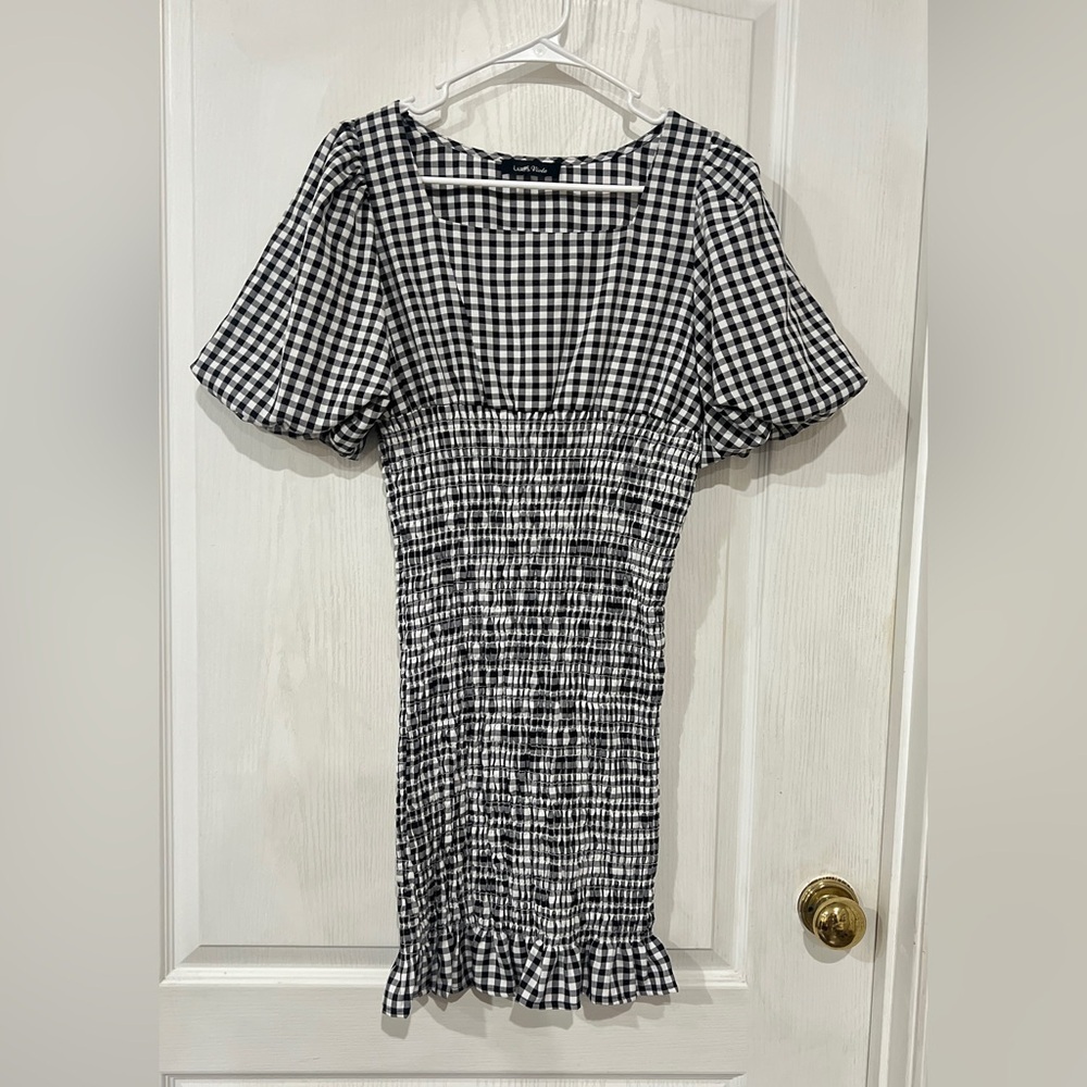 FINAL PRICE NWOT Lea & Viola Checkered Midi Dress